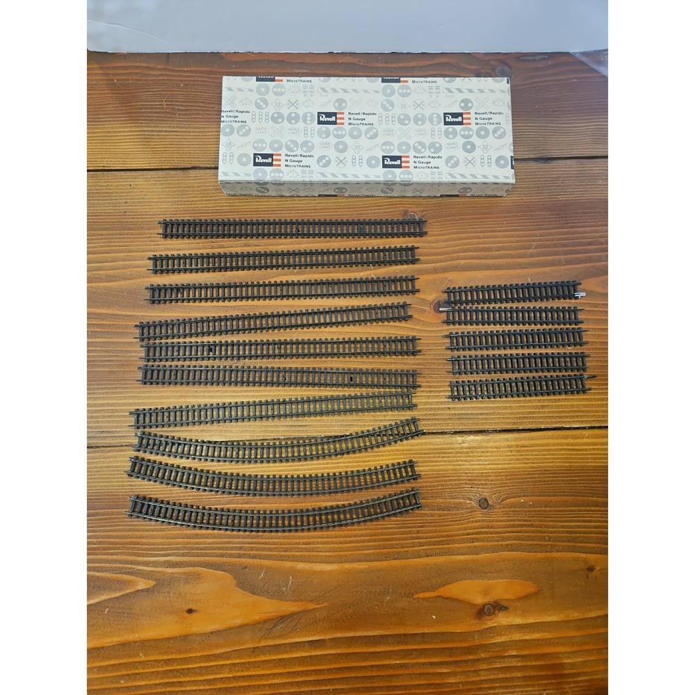 VTG Revell/Rapido N-Gauge Tracks Mixed Lot of 15 pc READ